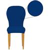 Biancaluna Coppia Copri seggiola Genius 4D coprisedia con Imbottitura L720 Blu