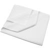 ZOLLNER Lenzuolo sopra per l'estate - coprimaterasso in cotone - 150x260 cm - bianco - senza elastico - in cotone - certificato OEKO TEX (R) - in qualità alberghiera