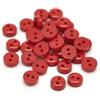 QPSupplies - Bottoni piccoli rotondi da 6 mm per abiti delle bambole, scrapbooking ecc, 200 pz, plastica, rosso, 6 mm