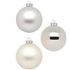 Inge-glas Inge Glas - Palline di Natale da 10 cm, in scatola di cartone, 6 palline XL per albero di Natale grandi, in vetro (Cloud Dancer | bianco crema beige)
