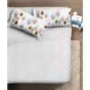 IPERSAN Set Completo Lenzuola Matrimoniali, 100% Cotone, 1 Lenzuolo da sopra 260x300cm + 1 Lenzuolo da sotto 180x200cm + 2 Federe 83x52cm, con Stampa in Alta qualità, Made in Europe