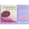 Honsell Fabriano Artistico Acquarello Watercolour, Extra Bianco, Satinato a Caldo, 30,5 x 45,5 cm, 20 Fogli da 300 g/m², Carta per acquerelli di Alta qualità, Blocco incollato su 4 Lati, unità