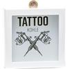 HF Home Flair Home-Flair Salvadanaio con motivo tatuaggio carbone, 15 cm, grande salvadanaio per adulti e ragazzi, idea regalo creativa per compleanno e regali di denaro