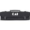 KAI Shun Premium piccola borsa per coltelli per 4 coltelli grandi e 3 piccoli, dimensioni aperta 46 x 47 cm, chiusa 46 x 16 x 7 cm - borsa per coltelli da cucina