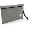 4Ever Borsa a prova di odore, 27,9 x 15,2 cm, inodore, inodore, elimina odori, odori e odori in un sacco ermetico foderato in carbonio, contenitore di alta qualità senza odore con divisorio in rete