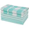 LANE LINEN Strofinacci da cucina in cotone di alta qualità, confezione da 6 panni morbidi e assorbenti, panni multiuso per la pulizia, 30,5 x 30,5 cm, stracci da cucina riutilizzabili, colore: verde