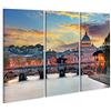 islandburner Quadro Moderno Roma Vaticano Stampa su Tela - Quadro x poltrone Salotto Cucina mobili Ufficio casa - Fotografica Formato XXL