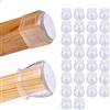 Relaxdays Set da 32 Tappi per Sedie, Feltrini Coprigambe Piedini Mobili e Tavolo, Antirumore sul Pavimento, Trasparente