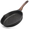 ZUOFENG Padella Antiaderente Induzione 20 cm, Pentola Tegame Antiaderenti in Pietra, Pancake Padelle Non Contiene PFOA.