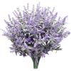 Derbway Migliorata lavanda artificiale, 4 pezzi di fiori di lavanda naturale per la festa di matrimonio, ufficio, decorazione per la casa, giardino, patio, pianta decorativa (viola)