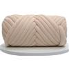 OPica 1000g Super Velluto Grosso Filato Spesso Ingombrante Filo Gigante Sacchetto Bianco per Le Mani di Lavoro A Maglia Fai da Te Braccio Morbido Grande Coperta Tappeto Sfere