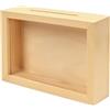 Wooden World - Salvadanaio Cornice Foto Legno Decorativa Orizzontale 21x16x4 cm
