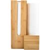 POUMUE Porta Carta Lgienica Legnos in Bambù, Portarotolo Carta Igienica in Bambù Portarotolo da Cucina Legno Contenitore Carta Igienica Portabiancheria Legno, Porta Carta Igienica Legnos