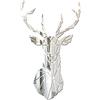 YCZCHE14 Adesivi Murali Specchio 3D Cristallo Adesivi Murali Specchio Decorativi Adesivi da Parete a Specchio Forma di Cervo per Soggiorno TV Parete Camera da Letto Asili Nido Ufficio Bambini Stanze 72*43 cm