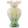 LCCCK Vaso di vetro verde alto 24,1 cm, bellissimo vaso di fiori in vetro soffiato a mano per centrotavola, vaso moderno in vetro di Murano verde, per decorazione domestica, tavolo, ingresso