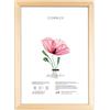 Lupia - Cornice portafoto in Legno da Parete Kronos Naturale, per Stampe, pergamene diplomi, Poster, Quadri Moderni A3 29,7x42 cm