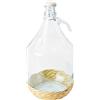 Home Damigiana con Tappo Meccanico, 5 Litri, Trasparente/Beige, 18x18x35 cm