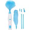 Masyrt Spolverino Elettrico Pieghevole a 180°, Spolverino Elettrico Senza Fili per Pulire casa, cucina, bagno, piastrelle, ufficio, Auto. Spin Duster, Con Manico Estensibile, Strumento per Mobili