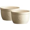 Emile Henry il n. 9 - Set di 2 pirofile in ceramica, ceramica, argilla, 9 x 9 x 5,5 cm
