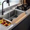 Navaris Paraspruzzi Cucina - Paraschizzi Lavello in Silicone - Paraspruzzi Lavandino e Vasca da Bagno - Protezione Spruzzi Acqua - Accessori Cucina - Design Cane - Giallo