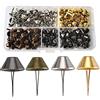WEIWUXIAN Piedini Borse, 200 Pezzi Piedi Borchie, Borse in Metallo Piedini, Borsetta A Cono Piedi, Borchie per Piedi, per Bag Making, Abbigliamento, Shoes, 4 Colori