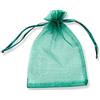YFZYT Sacchetti in Organza Multicolore Filato, Pacchetti di Gioielli Festival Party, Bustine di Cosmetici e Sacchetti Presenti, Coulisse Sacchetti Regalo - 100 Pezzi, 16x22 cm, Verde Scuro