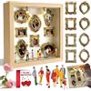 Generico Mini Museum Silhouette Box - Vetrina Dei Ricordi Con Il Nostro Kit Di Shadow Box | Include 11 Mini Cornici E 8 Figurine In Miniatura | Perfetta Come Regalo Per Coppie In Cercadi Un'Esperienza