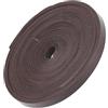 GORGECRAFT 5M Cordoncino Piatto in Pelle 10mm di Larghezza Vera Pelle Striscia 2.5mm di Spessore Cinturino in Vacchetta Stringa Corda per Intrecciare Filo Marrone Noce Cocco