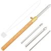 GORGECRAFT 5 Pezzi Punch Needle Kit Ago Magico Per Ricamo Punch Needle Completo Fai Da Te Punch Cuciture Tool Punzonatura per Cucito Regolabili Aghi per Cucire a Mano per Lavori Di Cucito Ago Magico
