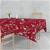 Cieffepi Home Collections Tovaglie Natalizie Loneta misto cotone in varie fantasie e misure (Thun Rossa, 120 x 140 cm)