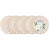 Shirene Fondo Cesto in Legno Naturale,5 PCS Fondo in Legno Cestino,10 cm Uncinetti Cestino Base Legnos Fondos Tipo Rotondo Borse Uncinetto Borsa Uncinettos,per Borsette,Accessori DIY