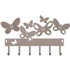 Arti & Mestieri ARTI E MESTIERI - Porta Chiavi in Metallo Farfalle Beige - 31Lx17H cm