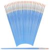 Jeffdad Set di 30 pennelli in nylon, pennelli sottili, rotondi, per dettagli e pittura artistica, pennelli sottili per pittura ad acquerello, per colori acrilici, acquerelli, pittura ad olio