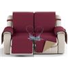 YNJJKA Copri Poltrona Relax Reclinabile Copertura per Poggiatesta Divano Sofa Cover Copripoltrona Trapuntato Impermeabile Universale Copridivano Laterali E Fascia Elastica,per Reclinabile(2138,2 SEATER 54)