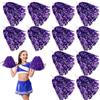 GBKDQQ 12 pompon da cheerleading pom pon, per eventi sportivi, balli, feste di carnevale, viola