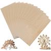 Vylro 12 Pezzi Fogli di Legno di Balsa,200mm×100mm Compensato 2mm