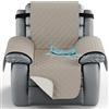 YNJJKA Copri Poltrona Relax Reclinabile Copertura per Poggiatesta Divano Sofa Cover Copripoltrona Trapuntato Impermeabile Universale Copridivano Laterali E Fascia Elastica,per Reclinabile(2128,1 SEATER-S 22