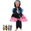 Generico Bambola Befana 50 cm da Appendere con luci e suoni - Pupazzo Tradizionale con Appendino a molla elastica per Epifania - Decorazione Natale per Casa e Albero