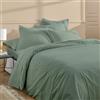 Duquennoy & Lepers - Parure da letto matrimoniale 260 x 240 cm e 2 federe - percalle 80 fili 100% cotone qualità hotel - copripiumino molto grande con finitura a patta - Oeko-TEX® Made in Green