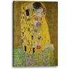 Printed Paintings Stampa su tela (40x60cm): Gustav Klimt - Il bacio (1907-1908)
