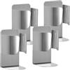 YOYEAH Confezione da 4 portaspazzolino in acciaio inox - Portaspazzolino elettrico montaggio a parete senza fori - Supporto per spazzolini elettrici e
