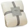 LumiSyne Coperta a Nido d'Ape Waffle Tinta Unita Lussuosa Flanella 4 Taglie Disponibili Morbido Caldo Coperta Di Coccole Accogliente Coperta Da Tiro Copriletto Divano Plaid Decorativa 150×200cm