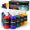 Magicfly Set Colori Acrilici Grandi, 14 Diversi Colori 280ml Ciascuno, Colori Artigianali Atossici, Colori Acrilici per Dipingere su Tela