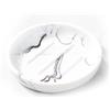 MYLERCT Portasapone Bagno, 11.5 x 10 cm Resina Portasapone da Lavandino, Rotondo Porta Saponetta, Struttura Marmo, con Adesivi Antiscivolo, Porta Sapone Cucina per Bagni e Cucine