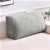 Morbuy Cuscino da Lettura per Letto e Divano Imbottito Schienale, Cuscino da Lettura per Letto Rigido Testiera Supporto Lombare Grande Rimovibile per Matrimoniale (Grigio,70x20x35cm)
