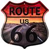 dojune -Vintage Home Decor Route 66 Highway Shield Commercio all'ingrosso Metal Sign