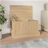 Festnight Baule da Interno, Cassapanca Contenitore Legno, Rovere Sonoma 50x30x28 cm