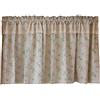 A.Monamour Tenda Corta per Finestra Piccola in Cotone Lino Floreale Beige - Stile Rétro Rustico Opaco - Tendina da Cucina Bistrot Caffè Mezza Tenda Mantovana