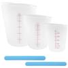 AetherAurora 3 Pezzi Misurini in Silicone Resina Epossidica con Scala 500ml/250ml/125ml