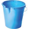 BIANCHERIAWEB Secchio per Pulizie Manico Ergonomico con Becco Secchi Plastica Azzurro 10L Secchio